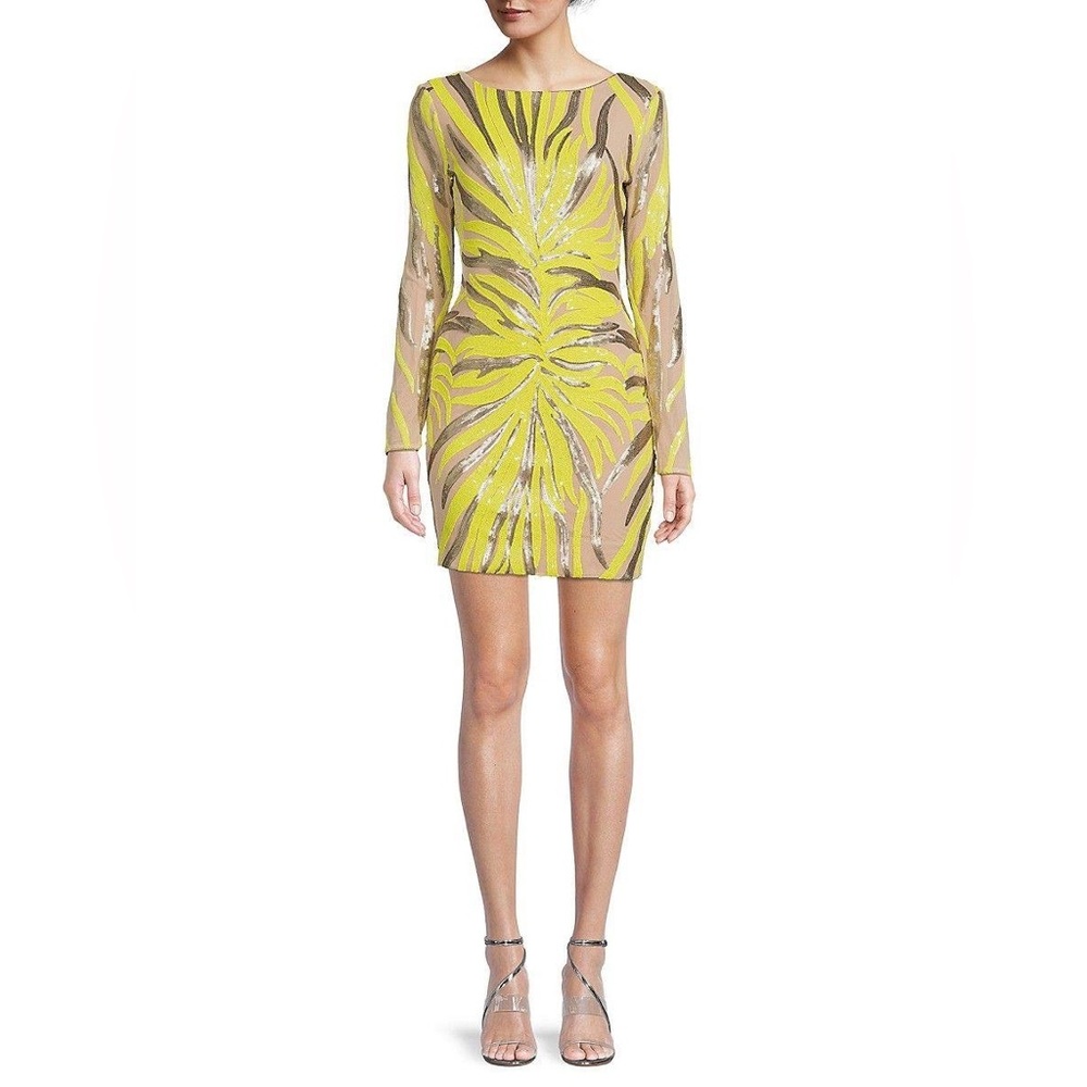 Lola abstract sequin dress